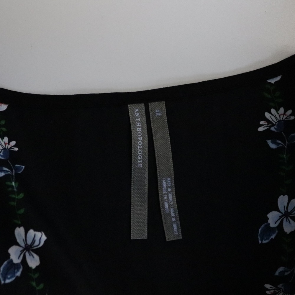 Anthropologie Somerset Maxi Dress Black Floral 3X Tiered Smocked - Picture 10 of 12